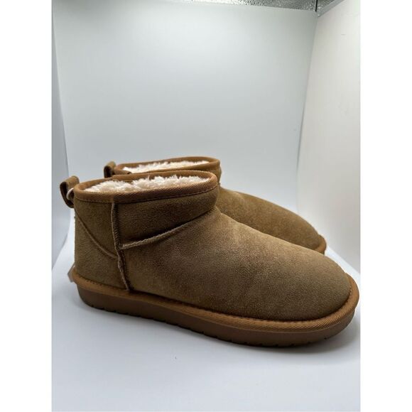 CUSHIONAIRE Women's pull on boot 9 WIDE CHESTNUT - Picture 1 of 7